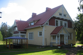 Jugendtyylinen huvila Pienessä Lehtisaaressa